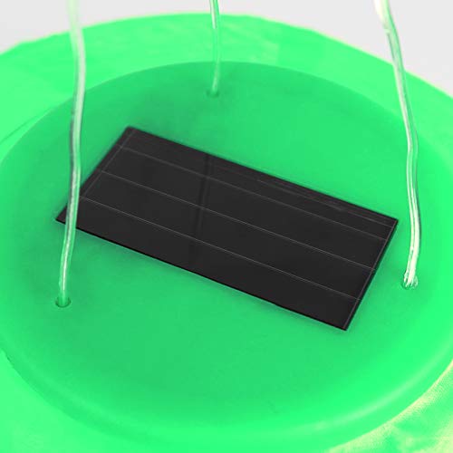 Grundig Solar Lampion Nylon 28cm mit Farbwahl Kugelsolar Beleuchtung Gartenbeleuchtung Kugellampion Solarpanel… – Bild 4
