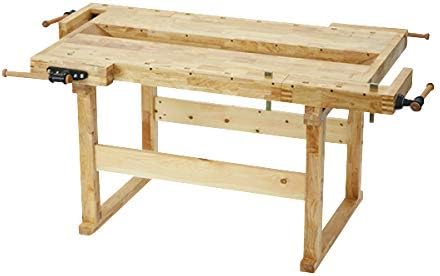 Amazon Co Jp W186 木工作業台 木工用作業台 木製作業台 工作作業台 木製工作作業台 作業台 木製 バイス 工作用 木工用 デスク 机 Diy 工具 ガーデン