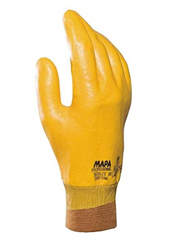 MAPA Professional TITAN 383, Size 8, Protective Gloves, yellow