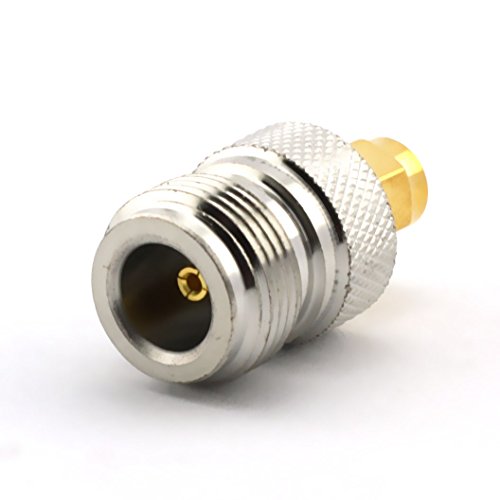 Maxmoral 2pcs n female to sma male connector rf coax coaxial adap…