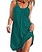 Sexy Women Fashion Mini Dress Sleeveless Loose Casual Dresses Fashion Tops white Large