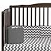 Babykidsbargains Chevron Cradle Bumper, Grey, 15