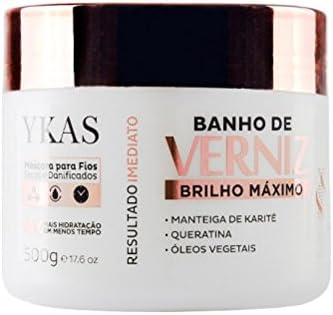 Ykas Banho de Verniz Máscara - Brazilian Mask - Weekly Treatment - Maximum Shine 500g / 16Oz