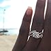 Barogirl Promise Ring Rose Gold Engagement Wedding Bands for Women Cubic Zirconia (8)