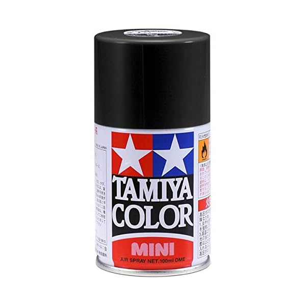 TAMIYA 85006 TS-6 Schwarz matt 100ml - SprÃ¼hfarbe fÃ¼r Plastikmodellbau, Modellbau und BastelzubehÃ¶r, SprÃ¼hfarbe fÃ¼r den Modellbau, Matte Black