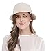 Women's Big Wide Brim Sun Hat UV Protection Visor Sun Hat Lightweight Golf Folding Hat, Beige