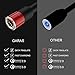 Magnetic Phone Charger Cable, GARAS 3 in 1 Nylon Braided USB Fast Charging & Data Syncing Cord with LED Light Compatible with Mirco USB, Type C Smartphone and iProduct(3.9 ft-Red)