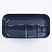 mDesign Plastic Portable Storage Organizer Caddy Tote - Divided Basket Bin with Handle for Bathroom, Dorm Room - Holds Hand Soap, Body Wash, Shampoo, Conditioner, Lotion - Large, 2 Pack - Navy Blue