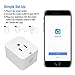 2 Pack WiFi Plug, Mini Smart WiFi Outlet Works with Voice Activated Alexa Echo and Google Home Assistant, Remote Control Compatible with iOS/Android Smart Phones/Tablets