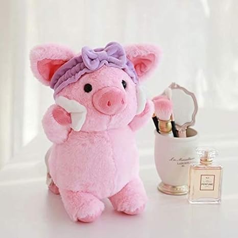Amazon Co Jp 超柔らかい30cm韓国の洗濯豚人形ピンクのかわいい甘い心は豚のぬいぐるみ柔らかい人形を構成します女の子のための 誕生日プレゼント おもちゃ