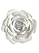 Large Paper Flower Petal Kit - White - 72 Piece Pack - Paper Flowers Decoration - Makes 3 Complete Flowers - DIY Do It Yourself - Rose (White)