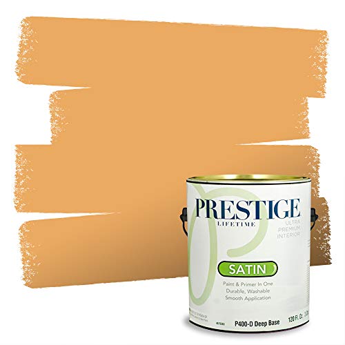 PRESTIGE Paints Interior Paint and Primer In One, 1-Gallon, Satin, Comparable M…