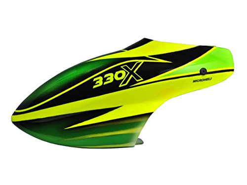 Microheli Airbrush Fiberglass Green Factor Canopy - BLADE 330X