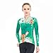 Mysenlan Women’s Cycling Long Sleeve Breathable Jersey Set 3D Padded Long Pants Bike Shirt Bicycle Tights Clothing Green M (XL)thumb 2