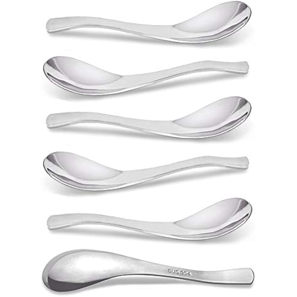 Spoons, Stainless Steel 18/10, Curry AOOSY Modern Stylish Thick Heavy