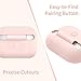 ESR Air Ripple Carrying Case Compatible with AirPods Pro (2nd Generation/1st Generation), Clear Protective TPU Cover with Carabiner, Supports Wireless Charging, Case for AirPods Pro 2, Pink