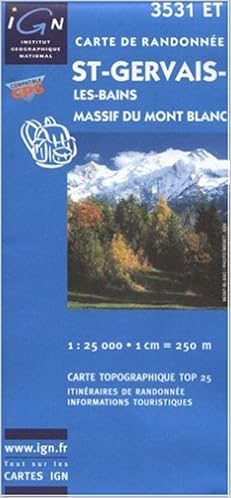 St Gervais Massif Mt Blanc Top 25 Institut Geographique National De France 3282113531535 Amazon Com Books