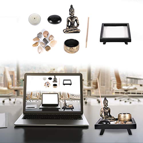 GoMaihe-Zen-Garden-Ornaments-Incense-Stick-Holder-Candle-Tray-Tealight-Candlestick-Holders-Decorative-Accessories-Home-Decorations-for-Living-Room-Bathroom-Dining-Room-Spiritual-Gift-Set-Women-Men