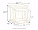 Ashley Furniture Signature Design - Nesting End Table Set - Rustic Mix of Metal and Wood - Vintage Casual - Set of 2 - Light Brown