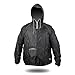4ucycling Raincoat - Easy Carry Wind Rain Jacket By 4ucycling - A 178g Rain Coat Outdoor Poncho, Black, One Size