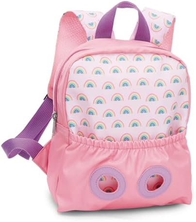 62691 - Mochila con Peluche, 21 x 26 cm, Unicornio de 25 cm, Rosa, Peluche Desmontable, Suave y Esponjoso,Mochila Infantil para guardería para niños y niñas de 2 a 5 años