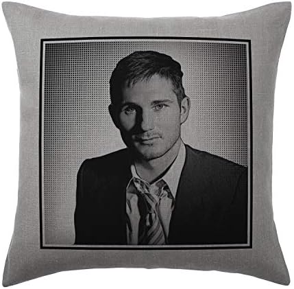 Stocking Fillers Frank Lampard Cushion Pillow - Silver Grey - Pop Art - 100% Cotton - Available with or without filling pad - 40x40cm (Cover only)