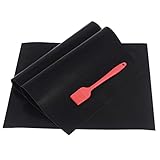 Ciko BBQ Grill Mat Barbecue Grilling&Baking Mats 16 x 13 Inch Non-Stick FDA-Approved - Heat Resistant 500 Degree,Works on Gas Charcoal Electric Grill Ovens Top Grill Accessories(3 Pack + 1 Oil Brush)