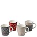 Signature Mug Set of 4, Elen Degeneres Collection by Royal Doulton