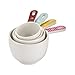 Cake Boss Countertop Accessories 8-Piece Melamine Measuring Cups and Spoons Set, Basic Pattern