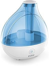 MistAire Ultrasonic Cool Mist Humidifier - Premium Humidifying Unit with Whisper-Quiet Operation, Automatic Shut-Off, and Night Light Function