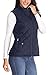 MISS MOLY Women Lightweight Quilted Padded Vest Stand Collar Zip Up Front Gilet Quilted,Blue,X-Large