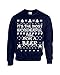 Jacted Up Tees It's the Most Wonderful Time for Beer Ugly Sweater Christmas Unisex Crew Sweatshirt SHIPS FROM OHIO USA