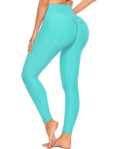 A AGROSTE Women’s Honeycomb Ruched Butt Lifting High Waist Yoga Pants Chic Sports Stretchy Leggings