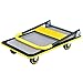Goplus Folding Platform Cart, 660LBS Rolling Flatbed Cart Hand Platform Truck Push Dolly for Loading, Yellow