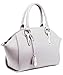 Authentic BRANGIO (Italy) Dome Shaped Satchel-Style Handbag with Adjustable Shoulder Strap (IVORY COLOR): TG1420-IV