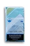 Travel Pillow Cover - Chevron Greens - 15 x 20