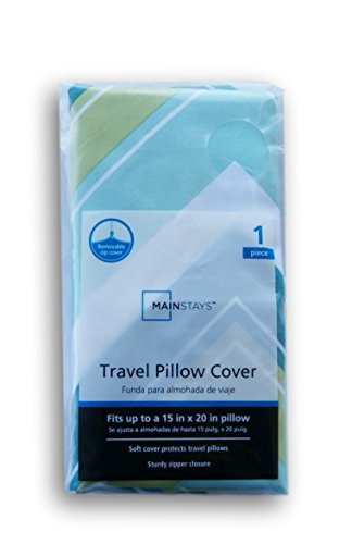Travel Pillow Cover - Chevron Greens - 15 x 20 Travel Pillow Cover - Chevron Greens - 15 x 20