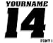 Mx & ATV Number Plate Decals with Your Name or Custom Text | Set of 3 Decals With Your Custom Number, Text, Color & Font Choice | 17 Colors & 14 Font Choices!