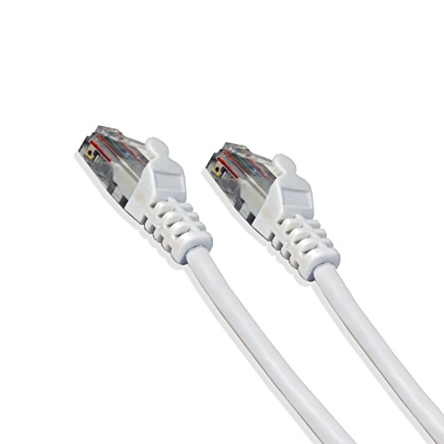 10 PACK CAT5E UTP 24AWG ETHERNET NETWORK PATCH CABLE 3FT 350MHZ WHITE RJ45 LAN WIRE