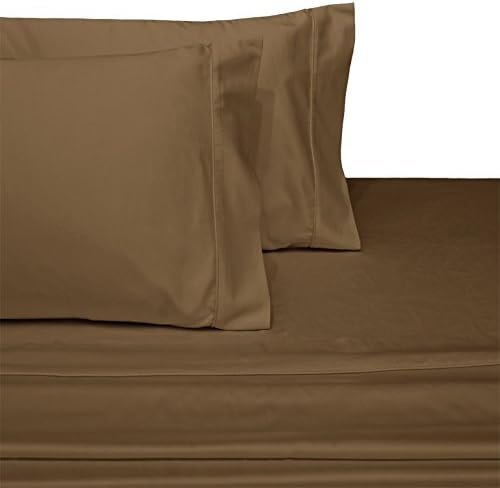 Deluxe and Super Soft Brushed Microfiber Attached Waterbed Sheet Set with Pole Attachment, 4 Piece California King Size, Taupe