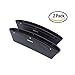 Anynow Car Seat Gap Filler Console Side Pocket Organizer Seat Catcher Premium PU Leather 2 Pack(Black)