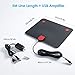 2018 Upgraded Version HDTV Antenna, HD Digital Indoor TV Antenna, 60-120 Miles Long Range with Amplifier Signal Booster for 1080P 4K Free TV Channels, Amplified 16ft Coax Cable