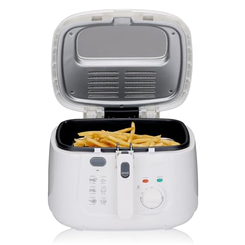 alpina Friteuse - Friteuse - 1800 Watt - 2,5 Litre - Jusqua 190ºC - Blanc