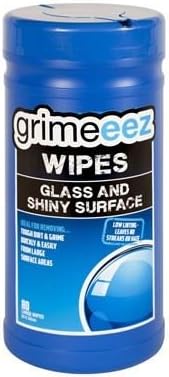 GrimeEez Glass & Shiny Surface Wipes - 68gsm, 20cm x 20cm x 80 sheets