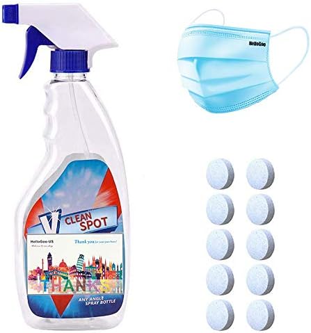 HelloGoo Multi Functional Effervescent Spray Cleaner Set With 1 Spray Bottle (10 Pcs with bottle)