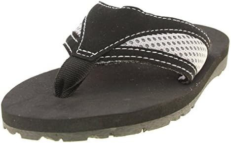 'Zac and Evan\'s Boys Sandals with Nubuck and Mesh Upper, Black/Grey, Size 13-1'
