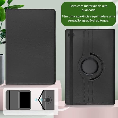 Capa Case Tablet Giratoria compatível com Samsung Galaxy Tab A11+ A11 plus 11 polegadas 2025 + Caneta Touch