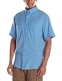 Columbia Men's Low Drag Offshore Short Sleeve Shirt, White Cap, Medium