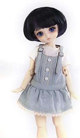DocaMall Cutey Purple Short Hair Wig Hairpiece for 1/6 BJD SD LUTS Dolls Making & Repair