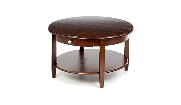 amazon com charlton home round contemporary modern wooden braeswood drawer storage coffee table furniture furniture decor charlton home round contemporary modern wooden braeswood drawer storage coffee table furniture